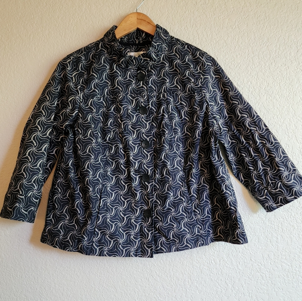 Christopher & Banks Cotton Blazer